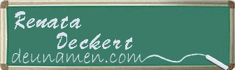 Renata Deckert Visitenkarte